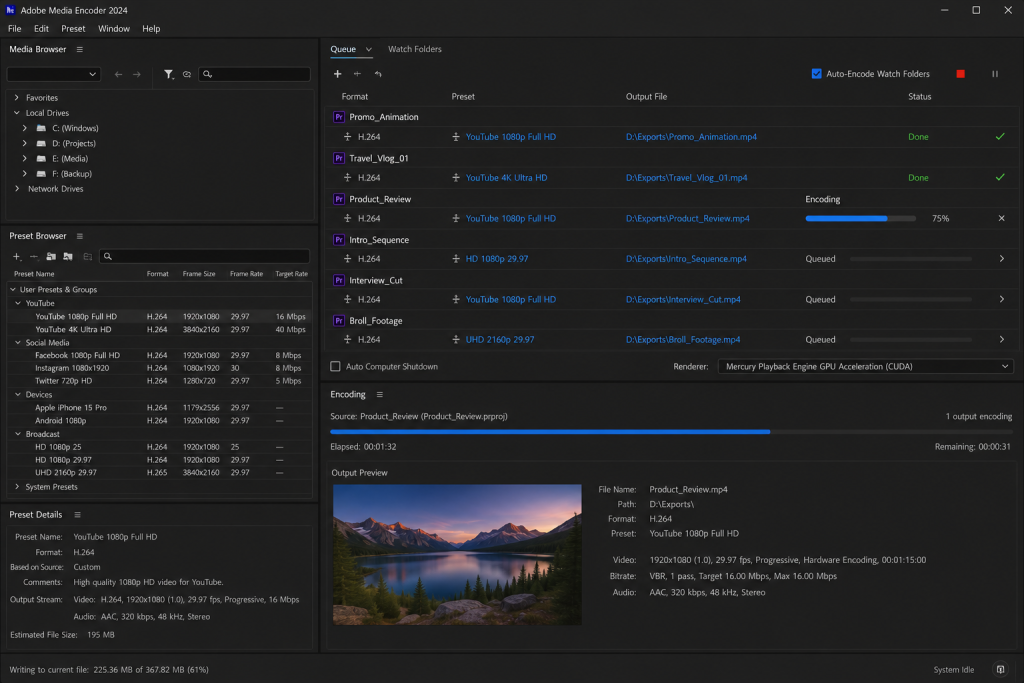 Adobe Media Encoder